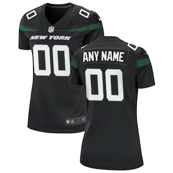 womens nike stealth black new york jets alternate custom ga
